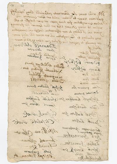 Testimony of Israel Porter and 38 others in regard to Rebecca Nurse, 1692 